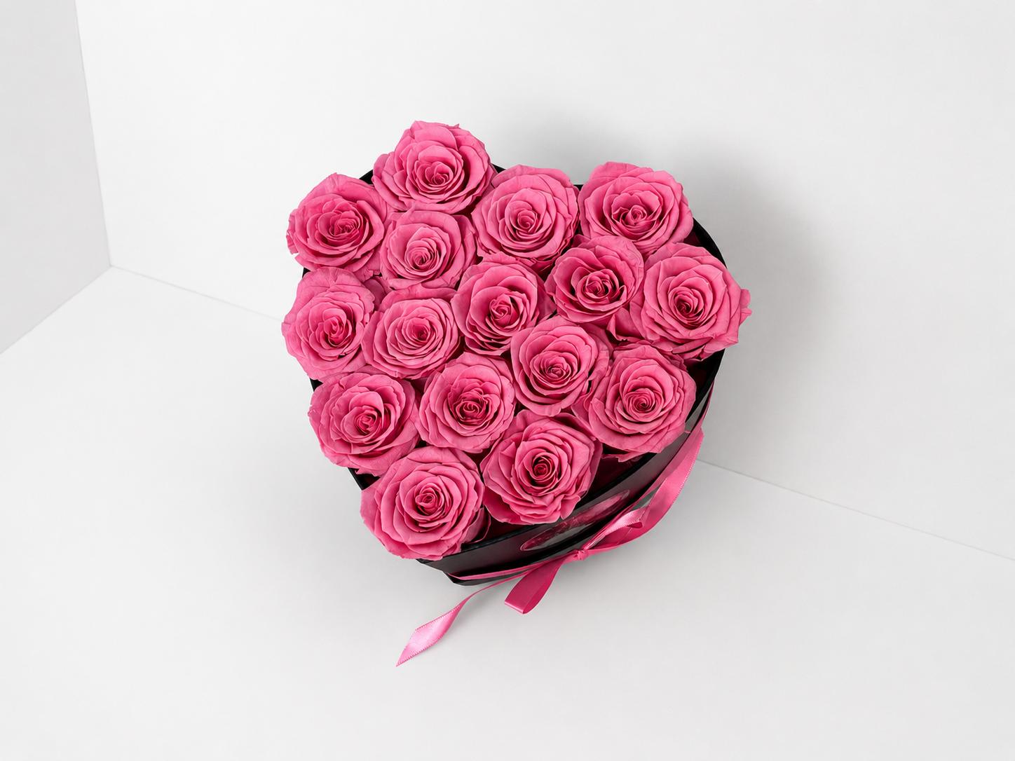 16 Roses - Heart Box