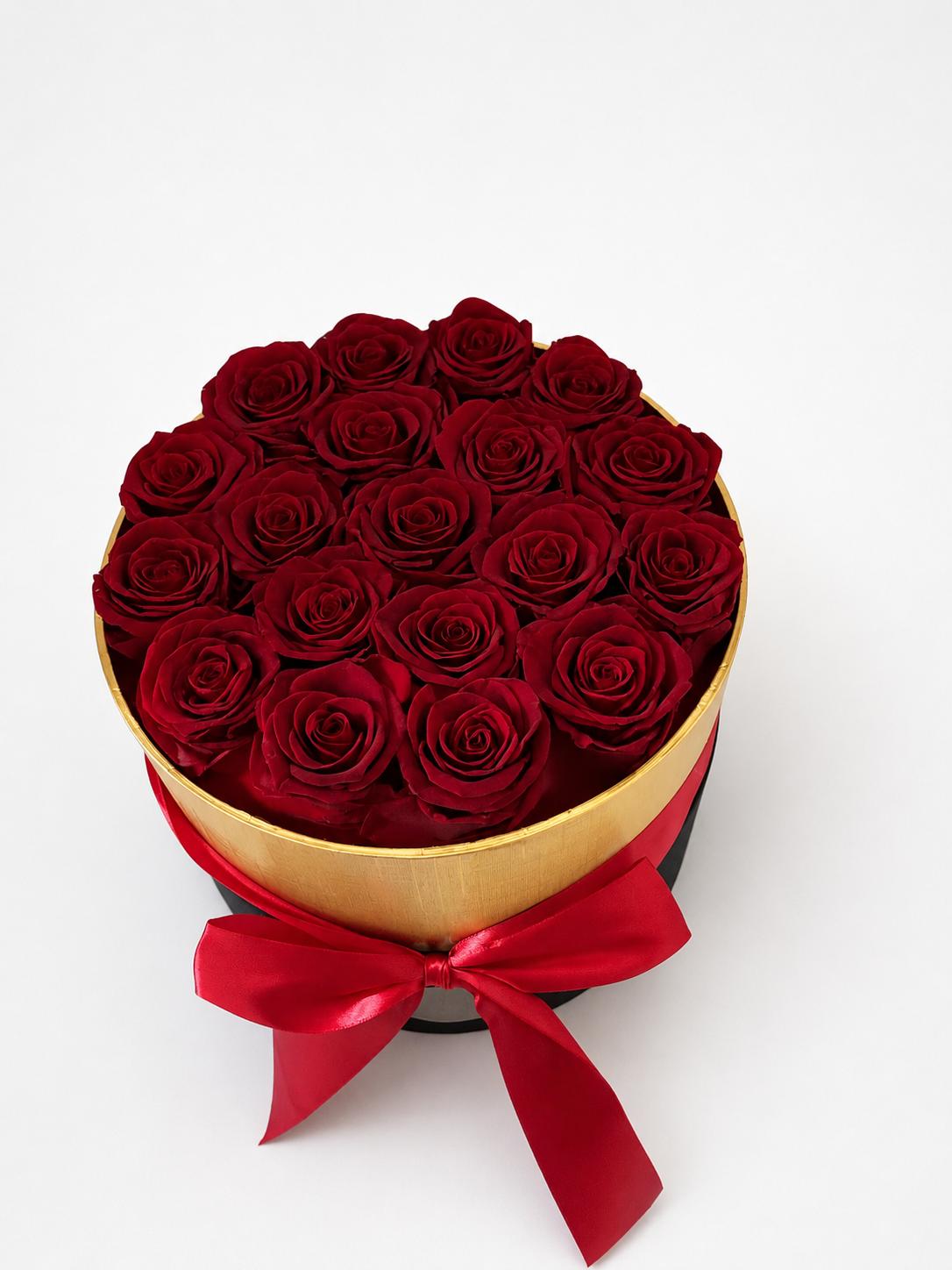 19 Roses - Round Box