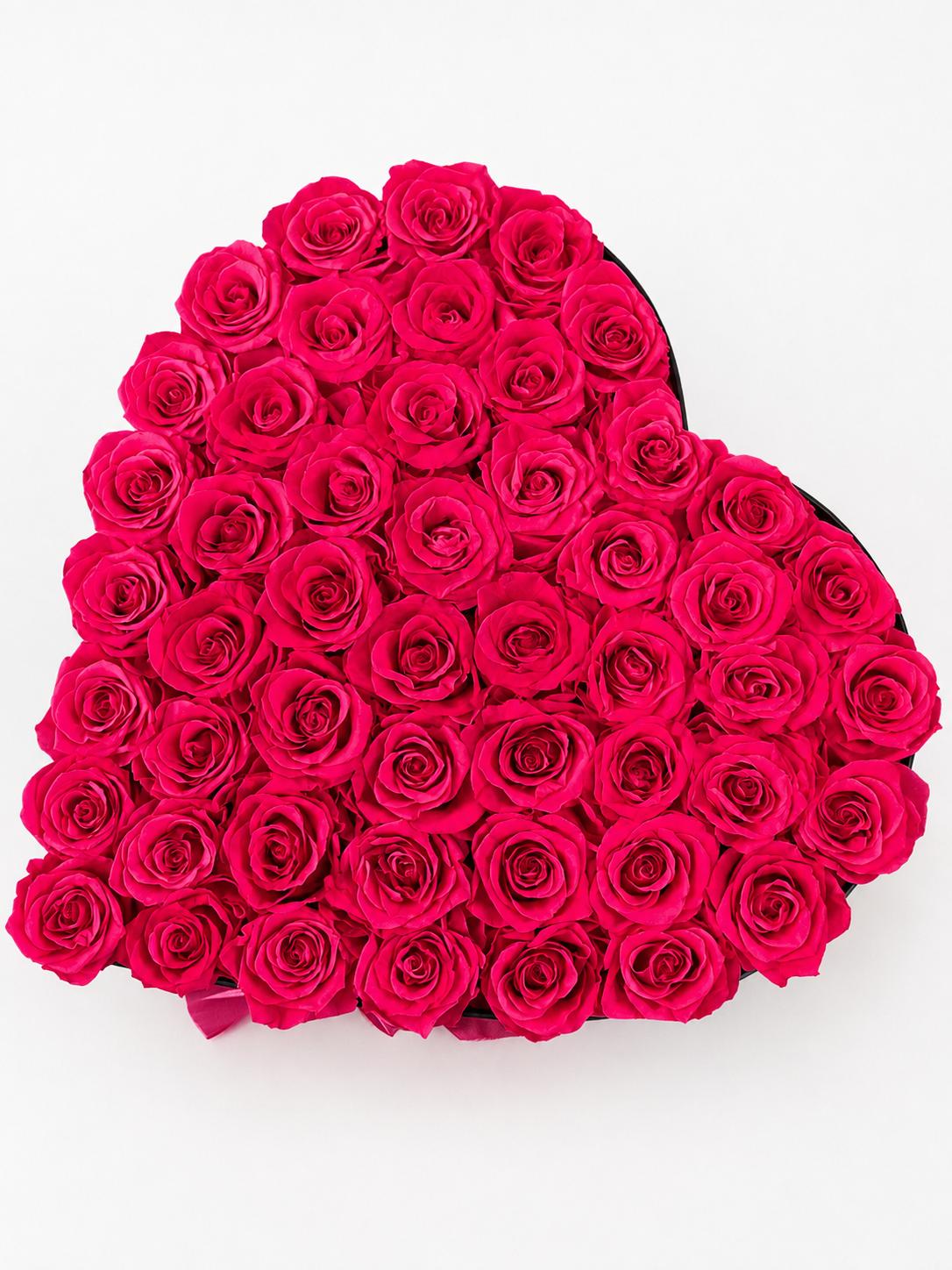 50 Roses - Heart Box