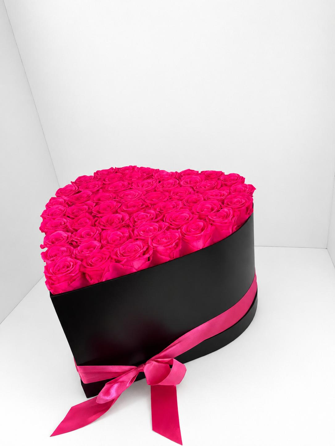 50 Roses - Heart Box