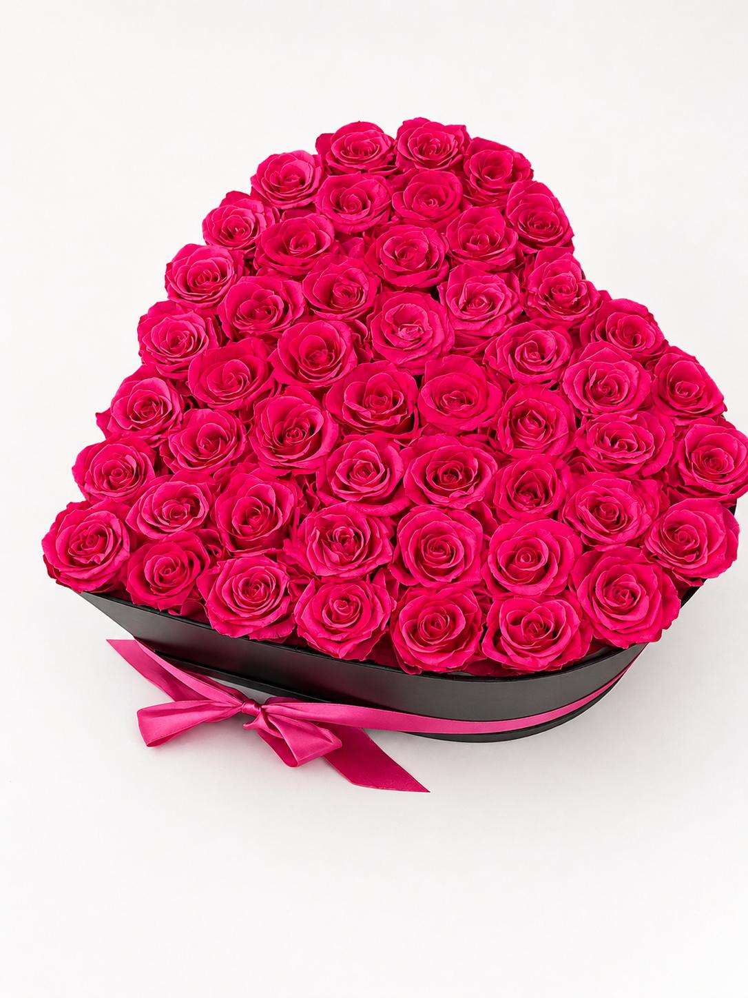 50 Roses - Heart Box