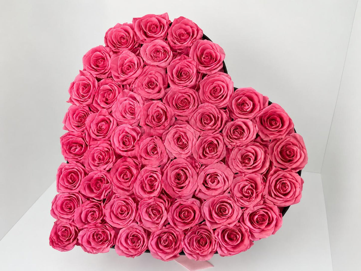 50 Roses - Heart Box