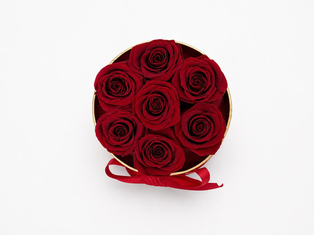 7 Roses - Round Box