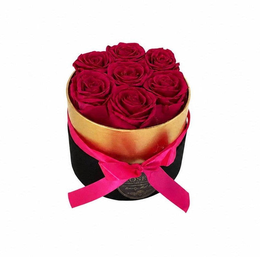 7 Roses - Round Box