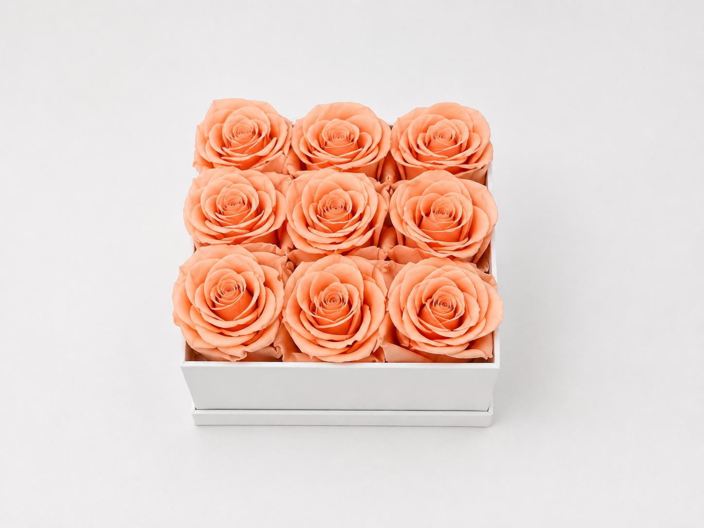 9 Roses - Square Box
