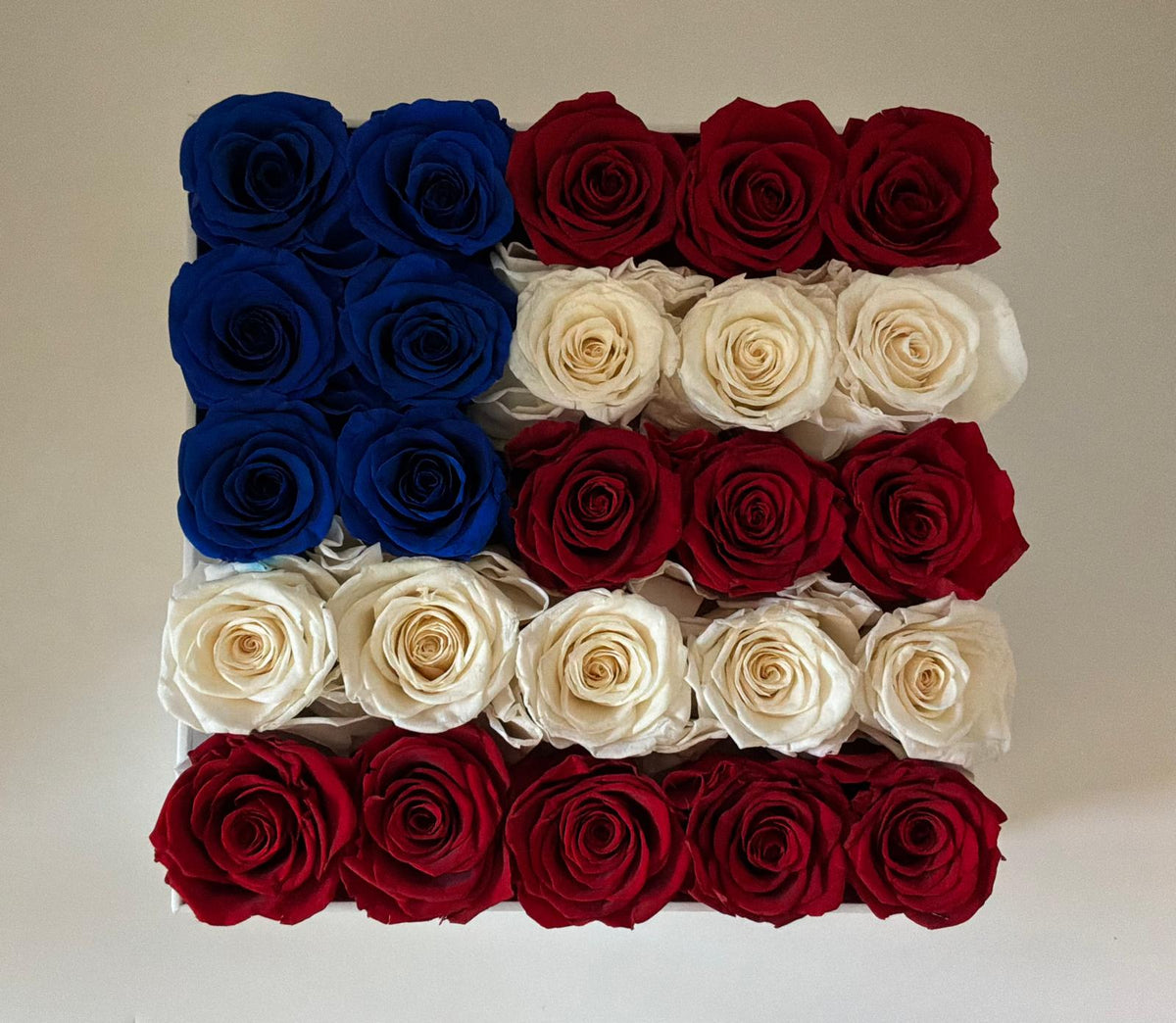 American Flag Rose Box