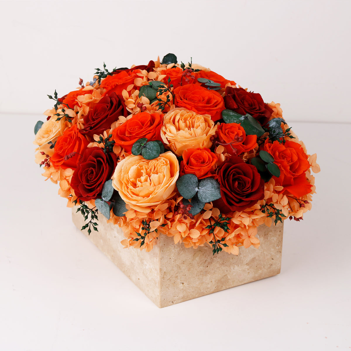 Rectangle Travertine Vase Luxury Collection