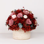 Round Travertine Vase Luxury Collection