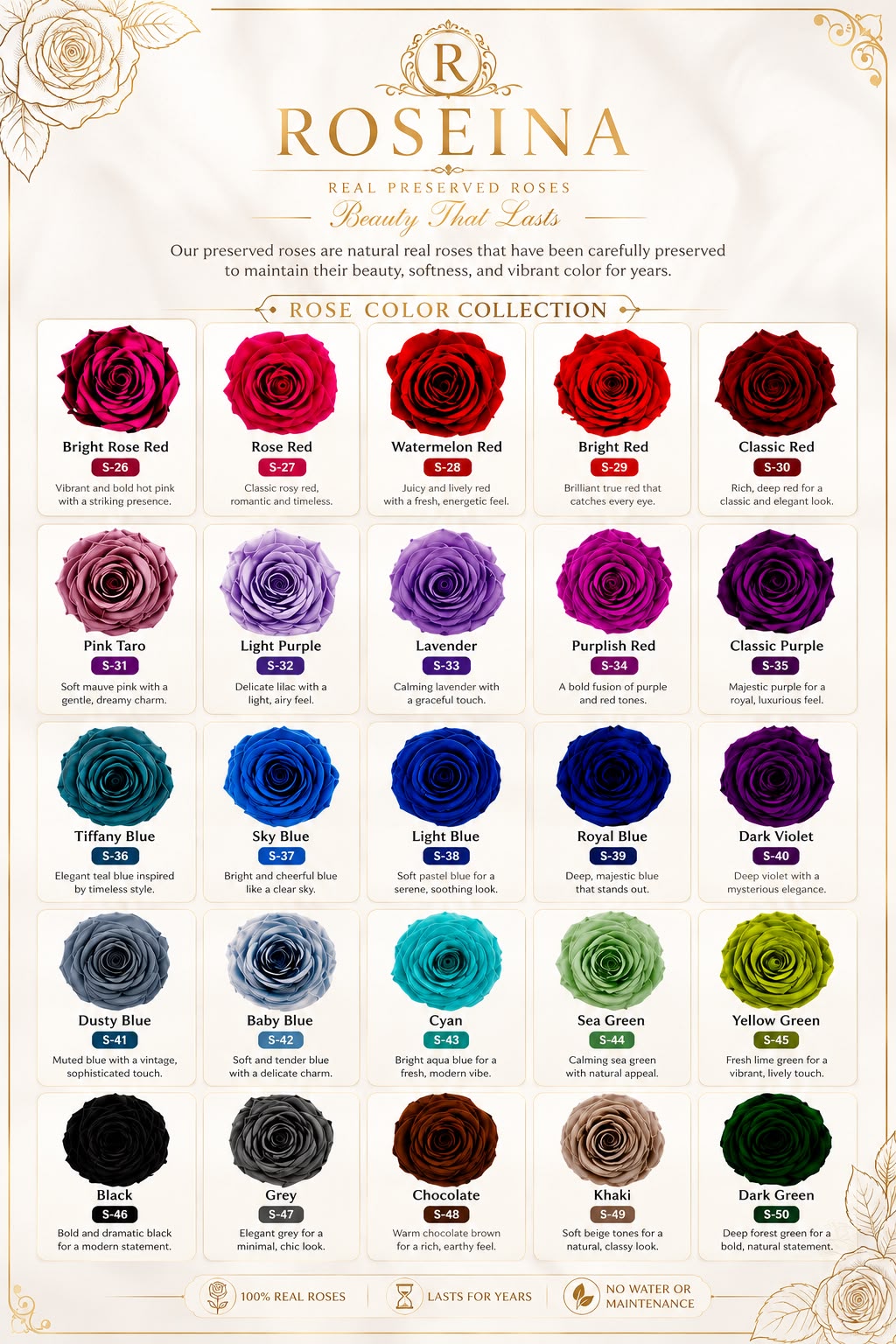 Rose - Single Color Collection II