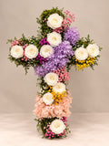 Lavender Floral Cross